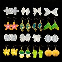 PAN6303936269 DIY Resin Crafts Hippocampus Jewelry Making Tools Animals Starfish Earrings Resin Mold Ocean Series Resin Silicone Mould Pendant Molds