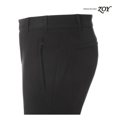 ZOY GOLF - Belt pants for male - fabric - black - 1 piece
