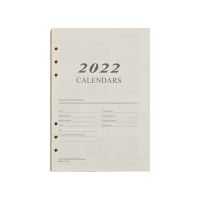 2022ภาษาอังกฤษ A5วางแผนแทรก6หลุม Binder กระดาษรีฟิลสำหรับแผนโน๊ตบุ๊คหมึกหลักฐานหนากระดาษ354หน้าเรียงราย