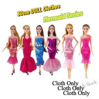 【Ready Stock】 ✺卍❒ C30 Princess mermaid BJD Doll Clothes for barbie doll friends mermaid dress Princess Party Dress Girls Gift 30cm Doll