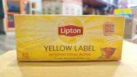 10.10 LIPTON YELLOW LABEL TEA BAGS ลิปตัน เยลโลว์ ที แบ็ก ชาผงชนิดซอง50g25ซอง