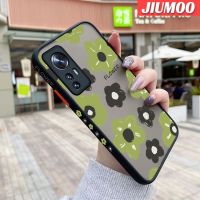 เคส JIUMOO สำหรับ Xiaomi 12 Pro 5G 12 Lite เคสจิตรกรรมภาพการ์ตูนลายดอกไม้บางดีไซน์ใหม่ขอบสี่เหลี่ยมด้านข้างกันกระแทกมีน้ำค้างแข็งโปร่งใสแข็งเคสมือถือปลอกซิลิโคนปกป้องกล้องคลุมทั้งหมด Softcase