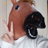 【CANDIES.】หน้ากากม้า Cosplay หน้ากากหัวม้า Horse mask หน้ากากสัตว์ อุปกรณ์ปาร์ตี้