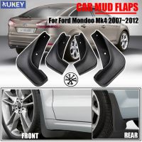 Mudflaps Splash Guards ชุด Molded Mud Flaps สำหรับ Ford Mondeo Mk4 2007-2012ด้านหน้าด้านหลัง Mudguards Fender 2008 2009 2010 2011