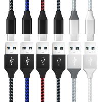 Nylon Braided Data Cable IOS Micro USB Type-c for iPhone 13 12 11 Huawei Xiaomi Samsung