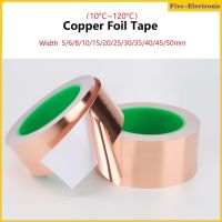 1Roll  Length 20M Adhesive Conductive Copper Foil Tape 5/6/8/10/15/20/25/30/35/40/45/50mm Single/Double Sided Conduct Copper Foil Tapes