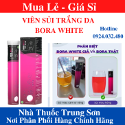 Combo 2 hộp Sủi trắng da BORA WHITE mờ nám sạm tuýp 20 viên dạng sủi dễ