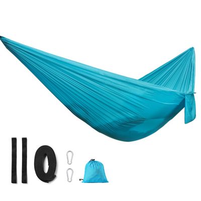 Ultralight Outdoor Camping nylon Hammock Sleep Swing Tree Bed Garden Backyard Furniture Hanging Single Hammock Chair Hangmat