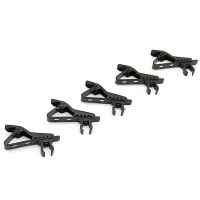 5Pcs Microphone Iron Clip Tie C-Type Mic Lapel Microphone Accessories for Collar Clips for Condenser Microphones