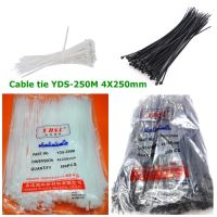 สายรัดเคเบิ้ลไทร์ Cable tie YDS-250M 4X250mm (สีดำ) 450 PCS *ยาว 9.5 นิ้ว*