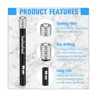 Diamond Drill Bits Set Diamond Core Drill Bits for Ceramic, Hard Materials,6mm Round