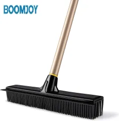 Yocada 18 Inch Push Broom Heavy-Duty Outdoor Commercial Broom Brush Stiff  Bristles for Cleaning Patio Garage Deck Concrete Wood Stone Tile Floor  65.3