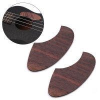 Kokko pickguard สำหรับอูคูเลเล่เสี้ยว Rosewood โล่ไม้ยามอุปกรณ์เครื่องดนตรี 2 ชิ้น