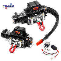 รถ RC กว้านไฟฟ้าเครื่องกว้านโลหะอุปกรณ์เสริมอัพเกรดใช้ได้กับ SCX 10 90046 D90 Traxxas TRX4 REDCAT