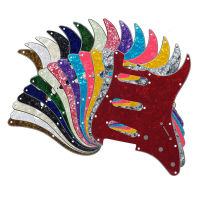 Pickguard กีตาร์สำหรับ Strat Guitars SSS สำหรับกีตาร์ Pickguard Scratch แผ่นอะไหล่เปลี่ยนชิ้นส่วน 11 หลุม-wangjun1