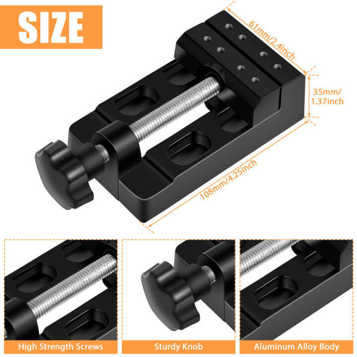 dagafga-ที่หนีบแท่นขนาดเล็กแคลมป์อะลูมิเนียมอัลลอยม้านั่งขนาดเล็กอเนกประสงค์-ที่หนีบโต๊ะแบนแท่นขนาดเล็กหนีบรองม้านั่งขนาดเล็กสำหรับเครื่องประดับ