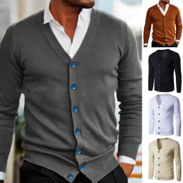 Mens hot sale cotton cardigan