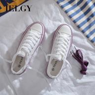 Giày thể thao IELGY phong cách Hồng Kông cho nữ giày vải đế bằng màu trắng phong cách Retro Hàn Quốc - INTL thumbnail