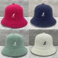 [hot]Brand Knitted Kangaroo Embroidery Bucket Hats Classic Logo Fisherman Hat Solid Female Painter Hat Tide Womens Berets Gorras