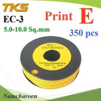 เคเบิ้ล มาร์คเกอร์ EC3 สีเหลือง สายไฟ 5-10 Sq.mm. 350 ชิ้น (พิมพ์ E ) รุ่น EC3-E