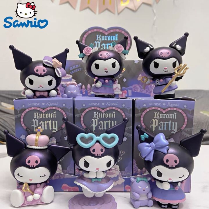 sanrio-characters-kuromi-original-blind-box-birthday-party-series-action-figure-surprise-box-cute-model-fans-collection-gifts