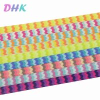 [HOT YUKXKLJWHJKG 578]DHK 3/8 39; 39; 5หลาขนาดปลาพิมพ์ลายสีสันสดใสริบบิ้นโบว์เครื่องประดับศีรษะการตกแต่ง DIY C1831 9มม.