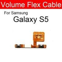 ปุ่มปรับระดับเสียงดิ้นสายสำหรับซัมซุง S5 Galaxy Sm-g900s/F/I/K/l/m/m/a/t/t/t/v/ R4 /P สวิตช์ปรับระดับเสียงชิ้นส่วนเฟล็กซ์ริบบอน