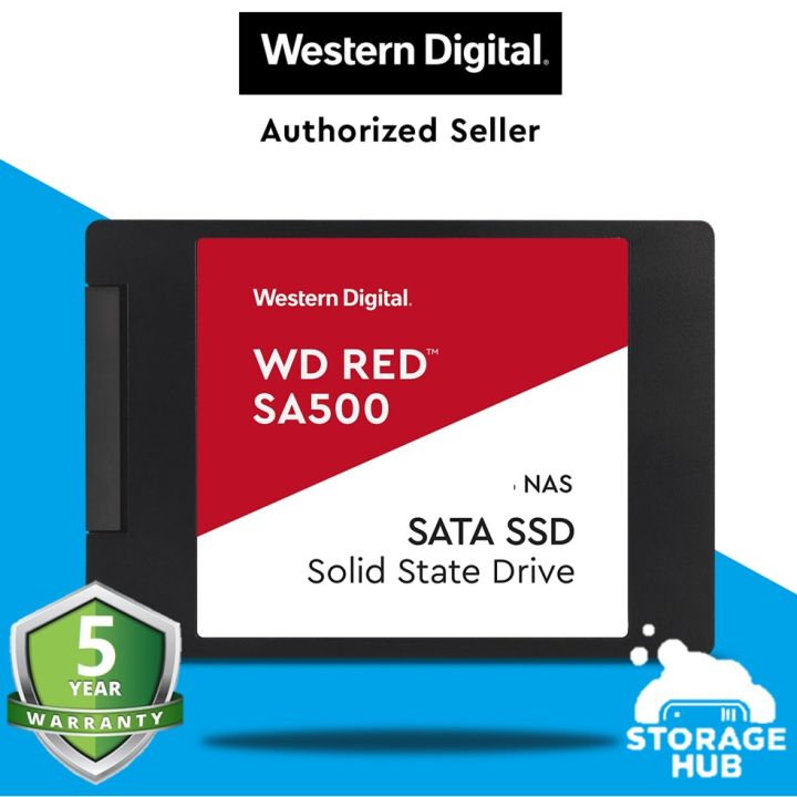 WD Red™ SA500 NAS SATA SSD 500 GB to 4 TB 2.5”/7mm Cased
