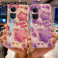 DKHORSING เคส OPPO Reno 10 / Reno 10 Pro / Reno 10 Pro + เคส OPPO Reno 10 5G แฟชั่น3D ดาวน่ารักเคสโทรศัพท์นิ่ม10Pro บวก5G 2023 Blu-rhinestone ป้องกันเลนส์กันกระแทก