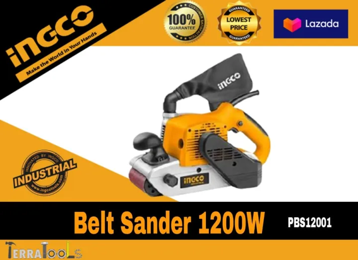 INGCO Belt Sander 1200W PBS12001 Lazada PH