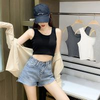 Camisole women wear Korean version all-match short students navel slim fit and thin sports bottoming vest