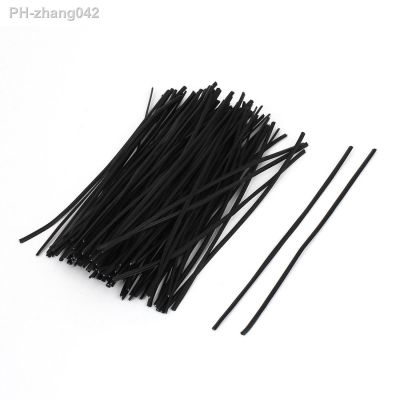 UXCELL 100 Pcs Black 1.8Mm Width Candy Bags Packaging Twist Cable Tie 100Mm Length