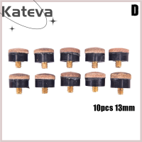 [Kateva] COD 10pcs สกรูบนเคล็ดลับคิวสำหรับบิลเลียดไม้คิวและไม้คิวสนุกเกอร์