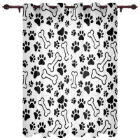 Dog Melon Print Cute Living Room Kitchen Large Window Curtain Bathroom Door Curtain Gazebo Terrace Valance Hanging Curtain