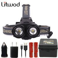 8000lm Led 4 Modes XM-L2 U2 Headlight Camping Light 18650 Battery Headlamp Zoom Flashlight Torch Rechargeable Light Head Lamp