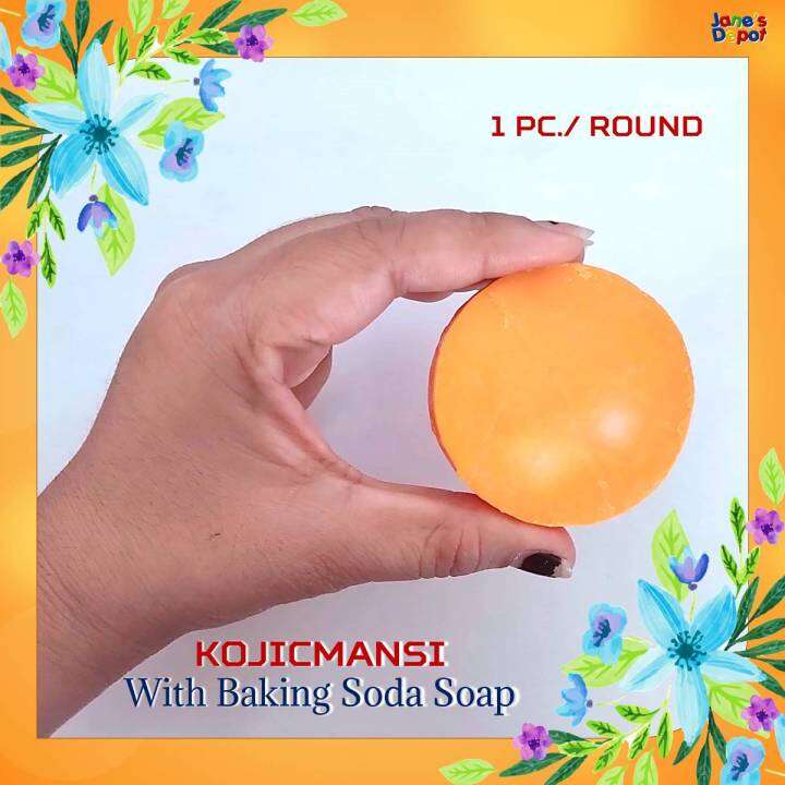 Kojicmansi With Baking Soda Soap 1 Pc. /Round Lazada PH
