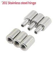 201 stainless steel inner triple hinge M6/M8 external thread outdoor distribution box chassis cabinet door shaft hinge