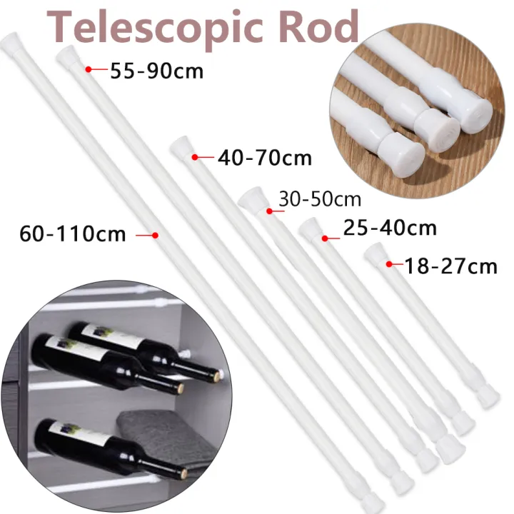 1pc Extendable Rod Multi Purpose, Spring Loaded Tension Rods For Net Curtains