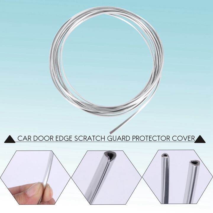 20ft-chrome-moulding-trim-strip-car-door-edge-scratch-guard-protector-cover-silver