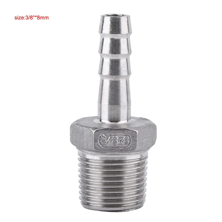 barb-adapter-ss304-stainless-steel-hose-tail-connector-male-thread-pipe-fitting-barb-bsp-1-8-3-4