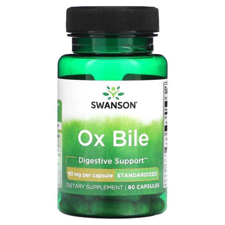 Ox Bile GallBladder Bile Support, 90 mg, 60 Capsules Lazada PH