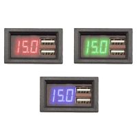 【LZ】₪✘  Carro Digital Tensão Display Meter Dual USB Port Voltímetro Automóvel DC 8-40V