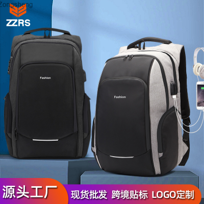 ZSRS กระเป๋าเป้สะพายหลังกันน้ำกันขโมยมีช่องเสียบ USB,กระเป๋ากระเป๋าเป้สะพายหลัง Oxford คอมพิวเตอร์ฉบับภาษาเกาหลีกันน้ำสามารถใส่กระเป๋าธุรกิจได้