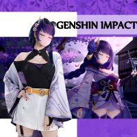 ㍿✧ Top Genshin Impact Beelzebul ชุดเครื่องแต่งกายคอสเพลย์ ชุดยูนิฟอร์ม กระโปรงฮาโอริ สําหรับปาร์ตี้ฮาโลวีน