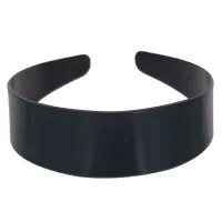 Wide Plastic Flat Headband for Women Girls Black White DIY Hairbands Hoops