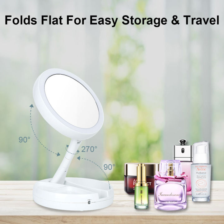 foldable-round-make-up-mirror-with-led-light-1x-10x-magnifing-beauty-mirror-portable-fold-double-sided-mirror-with180-rotation