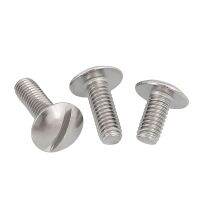 1/5pcs M2 M2.5 M3 M4 M5 M6 GB947 304 A2 Stainless Steel Large Extra Size Oversize Super Big Slotted Truss Round Head Bolt Screw Nails Screws Fasteners