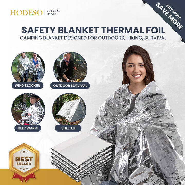 Rescue Orange Emergency Mylar Thermal Blankets Disposable Emergency Blanket - Emergency Blanket, Aluminum Foil Emergency Blankets