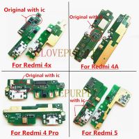 1pcs Original Dock Connector บอร์ดชาร์จ USB พอร์ตสายยืดหยุ่นสําหรับ Xiaomi Redmi 4A 4X 4 6 Pro 5 Plus 6A หมายเหตุ 5 5A 3 S2