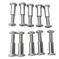 20 Pcs Screw Post Fit for 5/16Inch(8mm) Hole Dia Male M6X20mm Female M6X18mm Belt Buckle Binding Bolts Leather Fastener